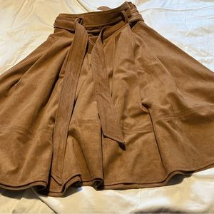 Anthropologie Faux Suede A Line Skirt by Akemi + Kin Size 4 midi skirt